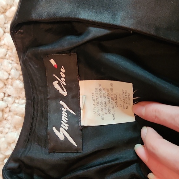 Sunny Choi vintage silk trimmed, broach closure blazer Size 6 - Picture 3 of 12